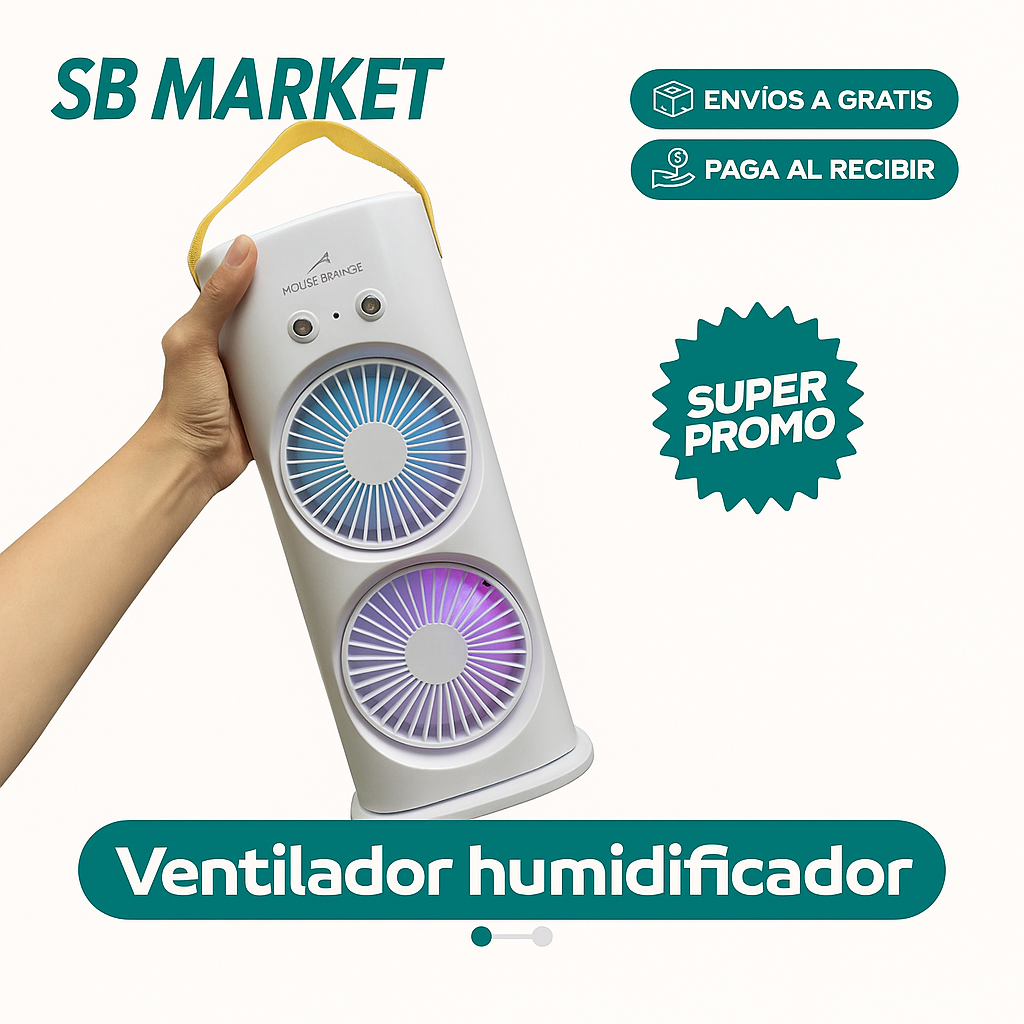 VENTILADOR HUMIFICADOR DOBLE EcoBrisa®