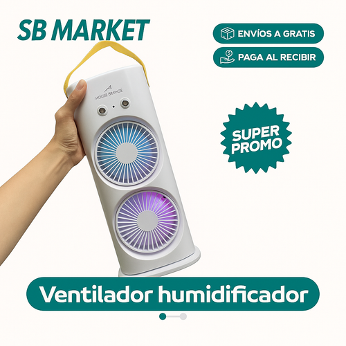 VENTILADOR HUMIFICADOR DOBLE EcoBrisa®