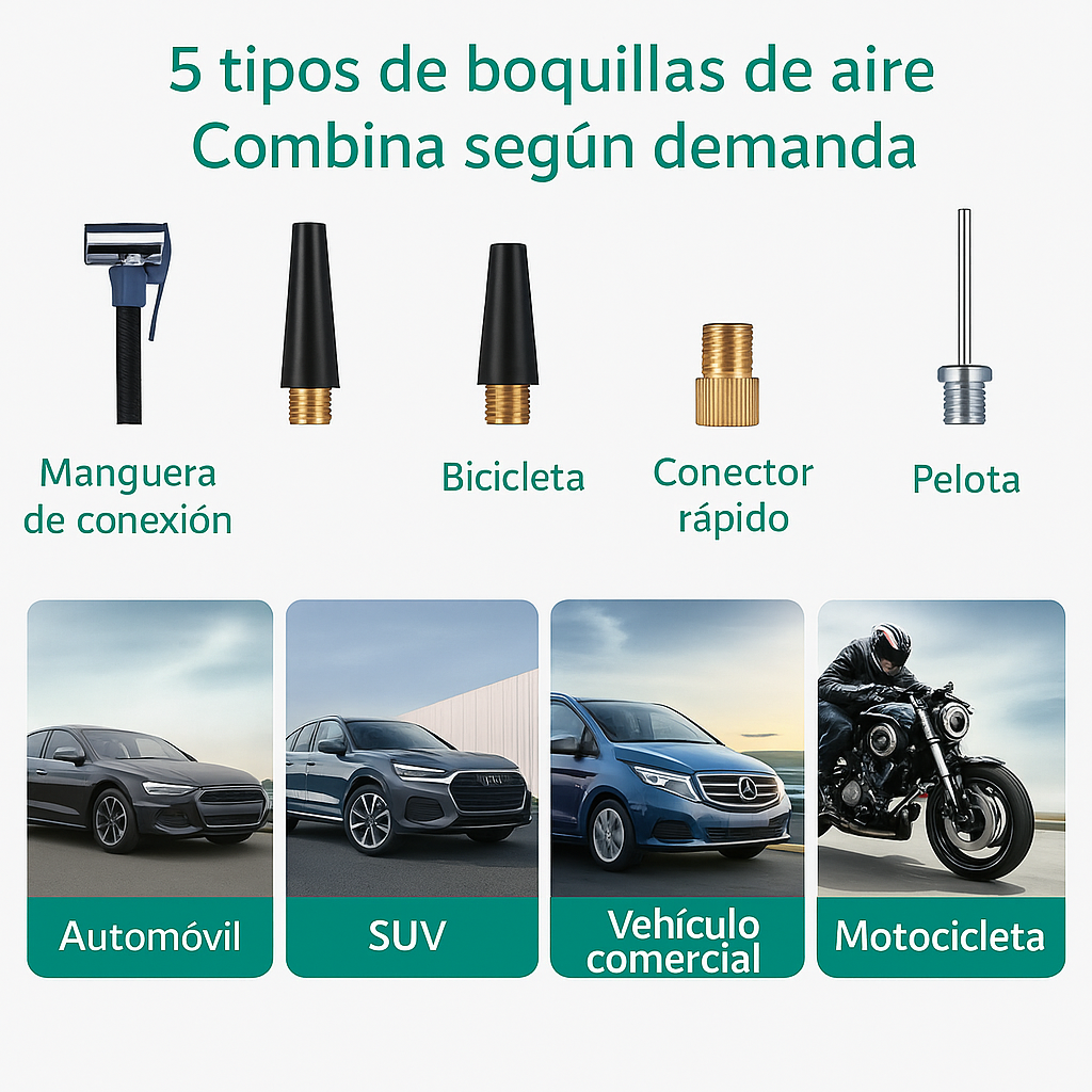 Compresor Aire Digitalex® 4 En 1 Recargable